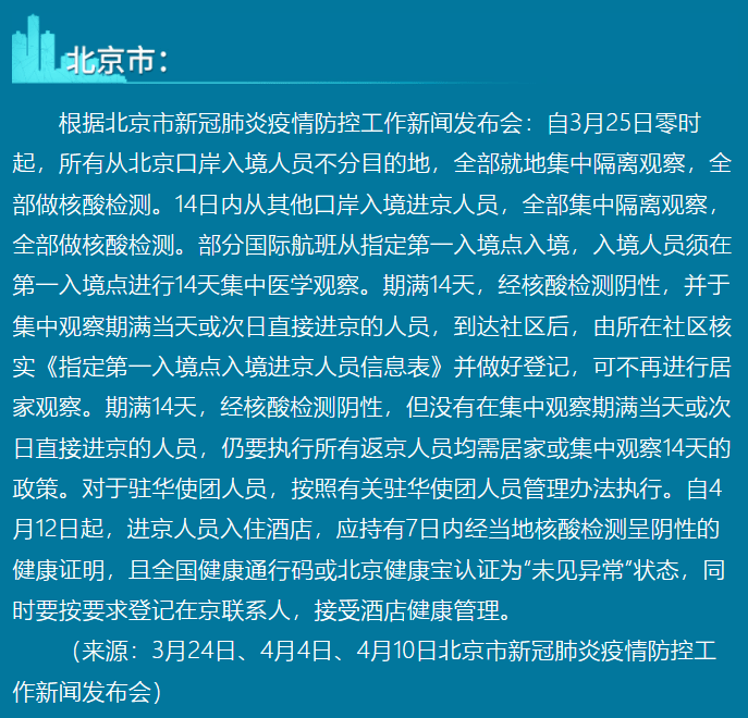 北京解除隔离政策，十四天隔离终结时间揭晓