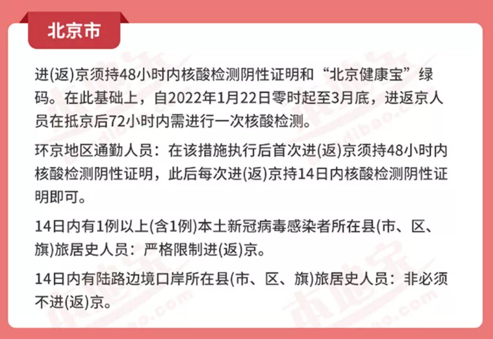 北京疫情进出京最新规定详解及注意事项