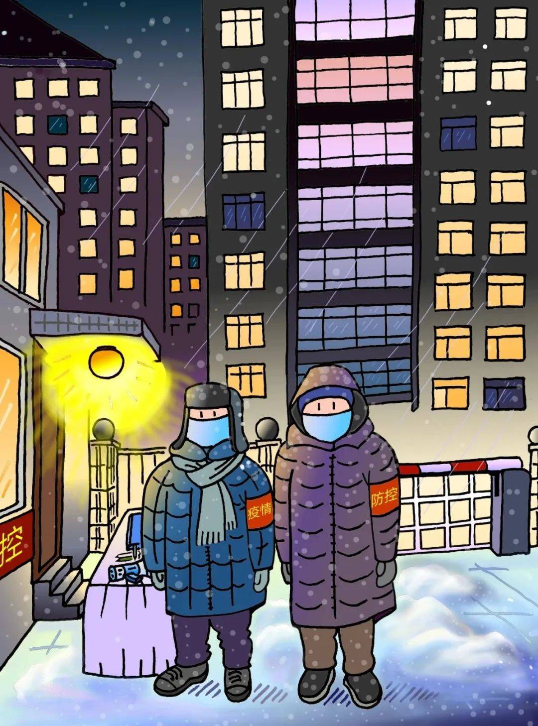 疫情期间的艺术表达，漫画图片记录时代情感