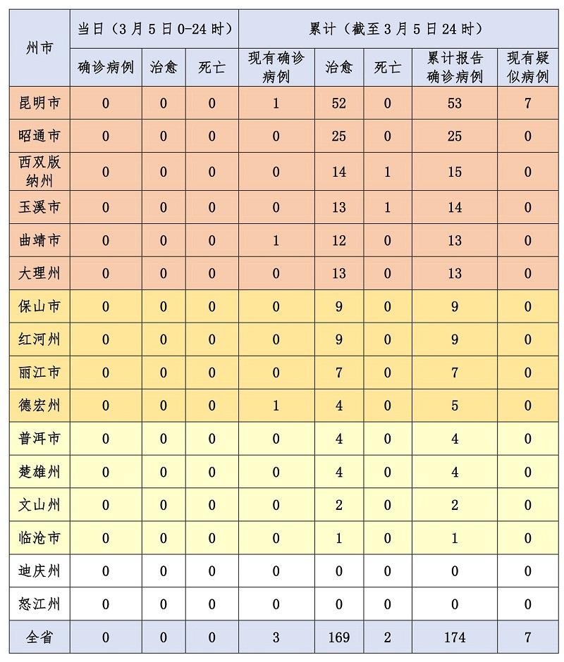 云南省疫情病例表分析报告概览