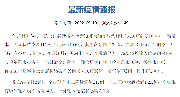 黑龙江省本轮疫情通报，防控措施升级，全民齐心共筑防线