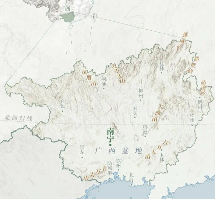 广西与内蒙古自治区地图，地理特色与文化交融
