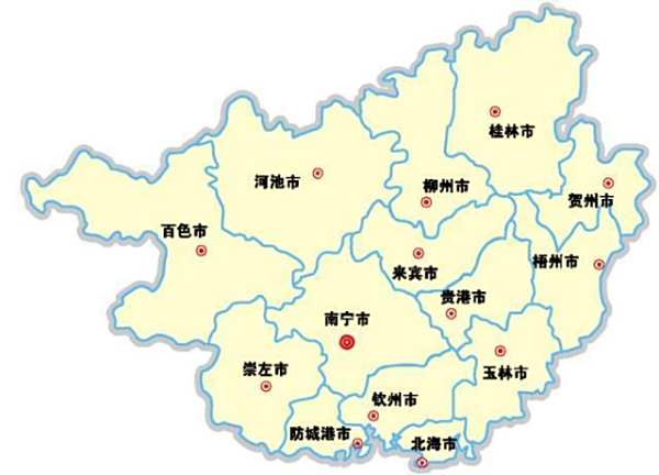 广西壮族自治区行政区划详解，共有多少个地级市？