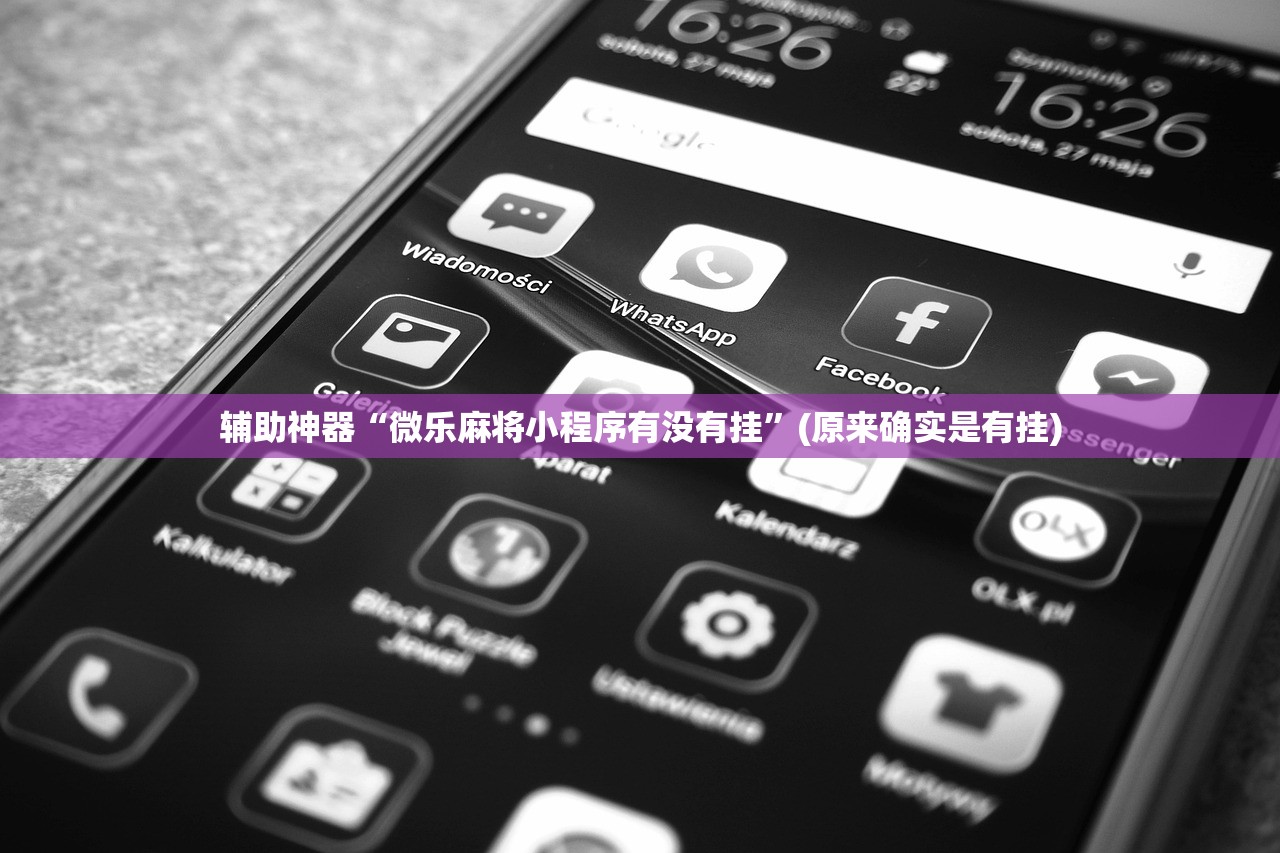 辅助神器“微乐麻将小程序有没有挂”(原来确实是有挂)