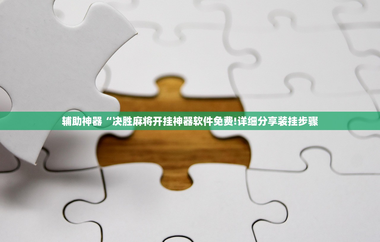 辅助神器“决胜麻将开挂神器软件免费!详细分享装挂步骤