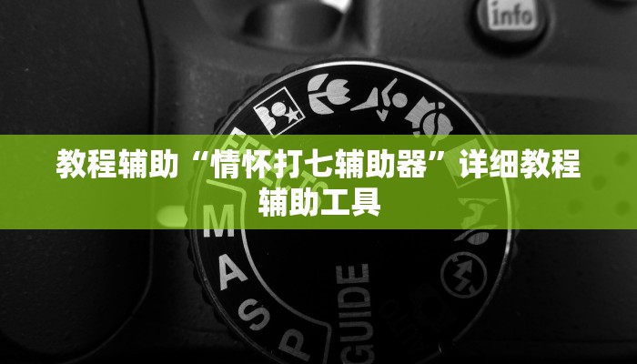 教程辅助“情怀打七辅助器”详细教程辅助工具