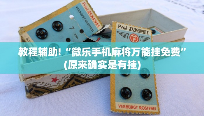 教程辅助!“微乐手机麻将万能挂免费”(原来确实是有挂)