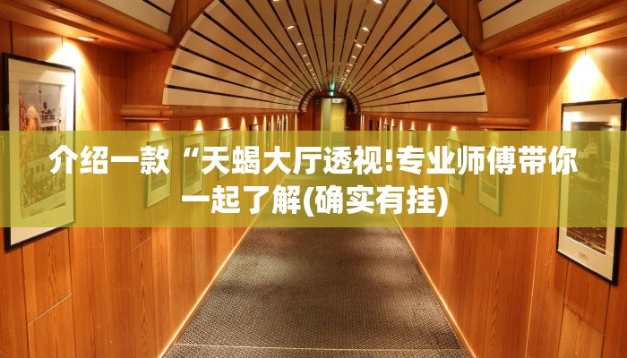 介绍一款“天蝎大厅透视!专业师傅带你一起了解(确实有挂)