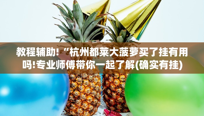 教程辅助!“杭州都莱大菠萝买了挂有用吗!专业师傅带你一起了解(确实有挂)