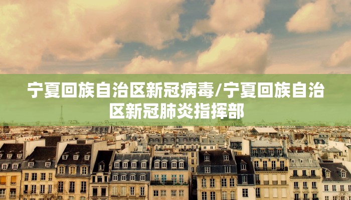 宁夏回族自治区新冠病毒/宁夏回族自治区新冠肺炎指挥部