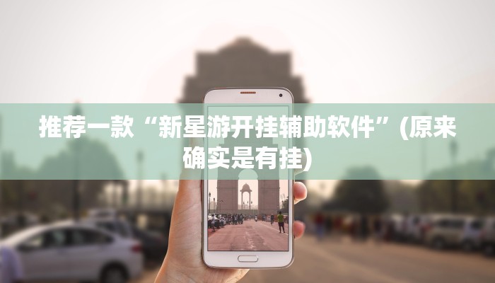 推荐一款“新星游开挂辅助软件”(原来确实是有挂)
