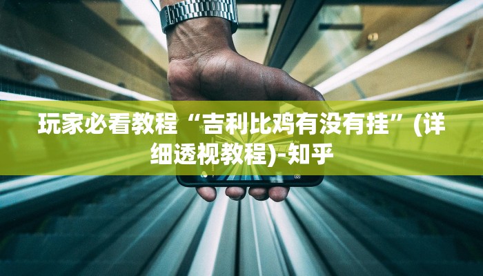 玩家必看教程“吉利比鸡有没有挂”(详细透视教程)-知乎