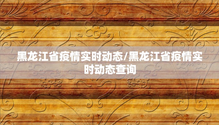 黑龙江省疫情实时动态/黑龙江省疫情实时动态查询 黑龙江省疫情实时动态/黑龙江省疫情实时动态查询