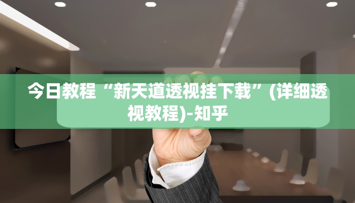 今日教程“新天道透视挂下载”(详细透视教程)-知乎