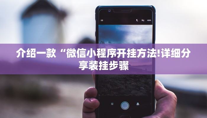 介绍一款“微信小程序开挂方法!详细分享装挂步骤