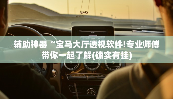 辅助神器“宝马大厅透视软件!专业师傅带你一起了解(确实有挂)