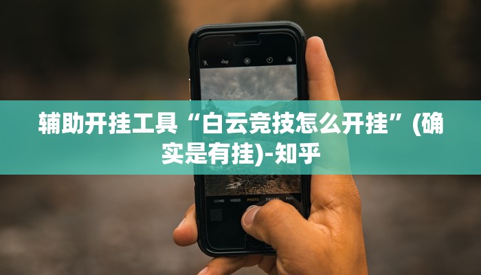 辅助开挂工具“白云竞技怎么开挂”(确实是有挂)-知乎