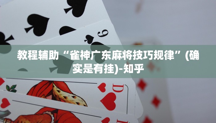 教程辅助“雀神广东麻将技巧规律”(确实是有挂)-知乎