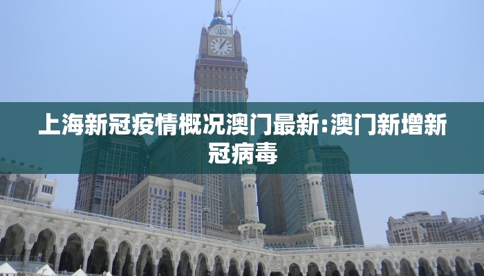 上海新冠疫情概况澳门最新:澳门新增新冠病毒