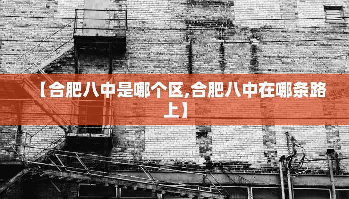 【合肥八中是哪个区,合肥八中在哪条路上】